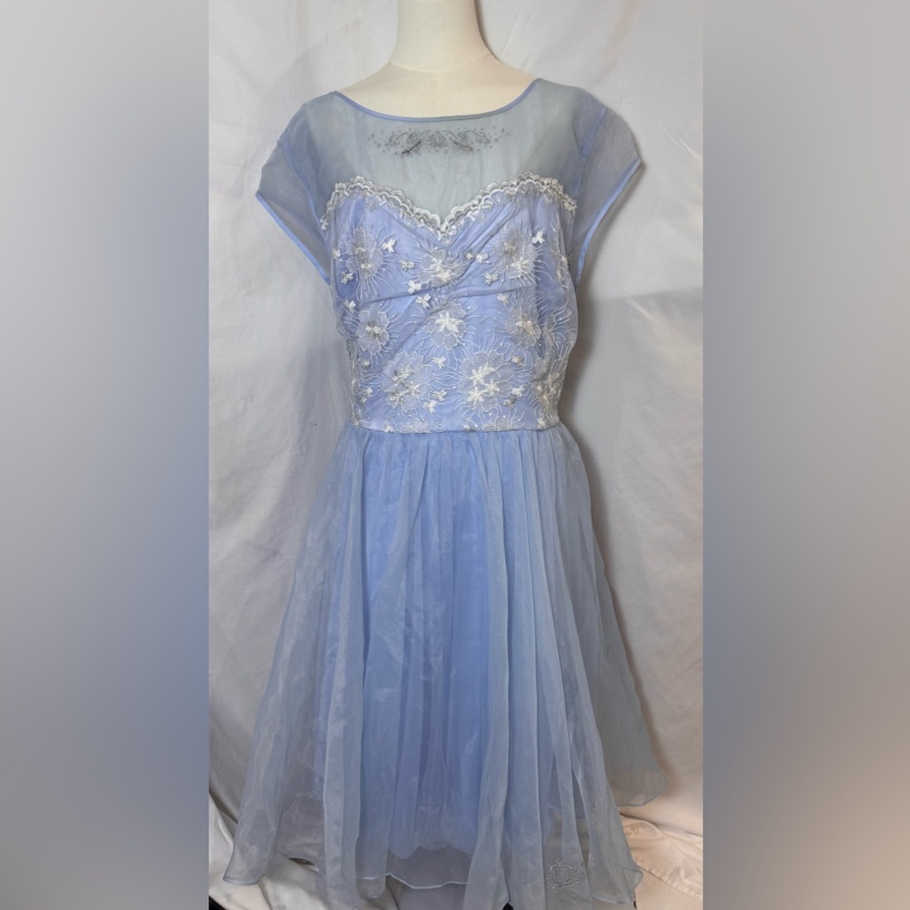 NWT Disney Parks Cinderella capped sleeves midi cosplay dress size 2X(flawed)